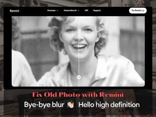 Remini AI Damaged Photo Restoration